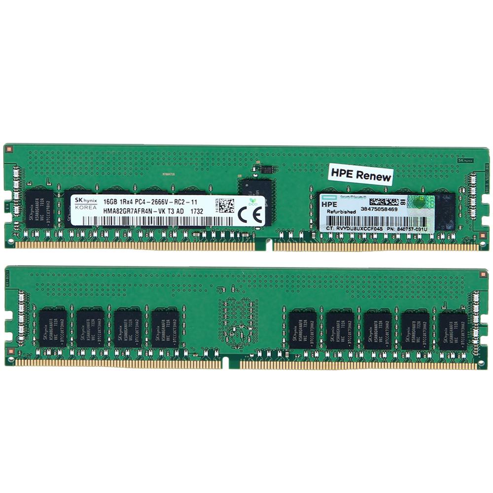 HPE 815098 B21 16GB 1 Rank x4 DDR4 2666MHz CL19 ECC Reg Smart Memory CAS 19 19 19