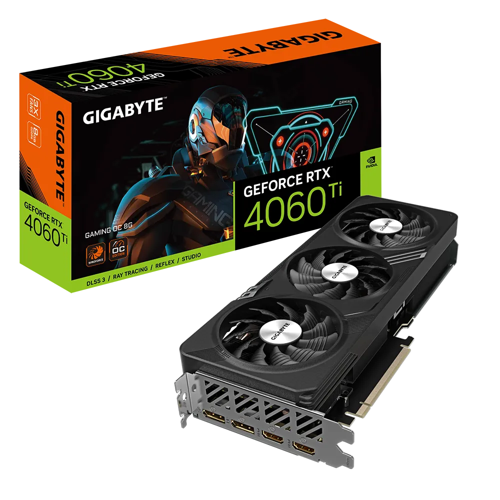 GIGABYTE RTX 4060 Ti GAMING OC  GV-N406TGAMING OC-8GD Nvidia Geforce GPU Graphics Card