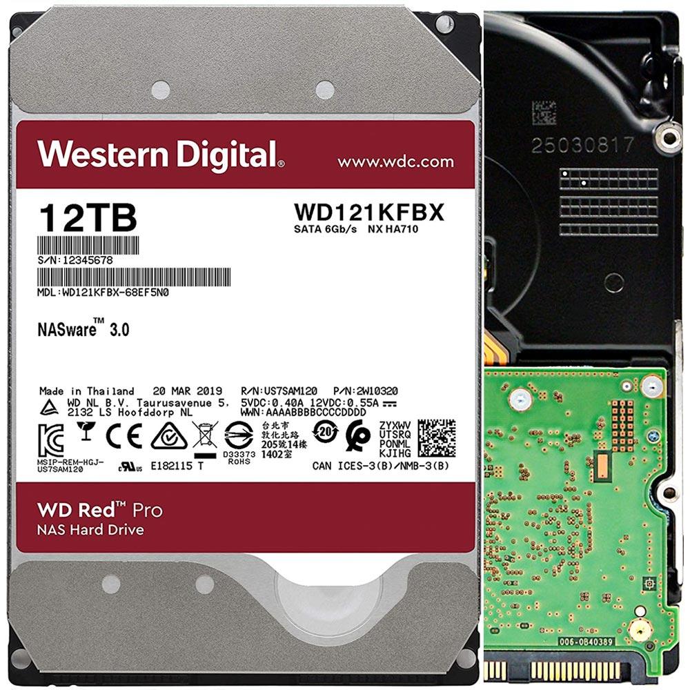 WD Red Pro 12TB 3.5" 256MB WD121KFBX HDD Hard Disk Drive