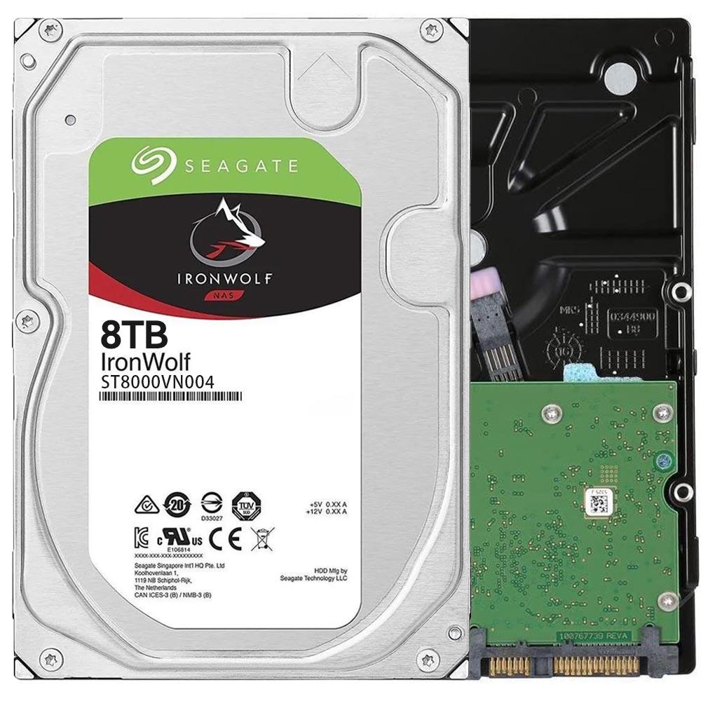 Seagate IronWolf 8TB 3.5" 256MB ST8000VN004 HDD Hard Disk Drive