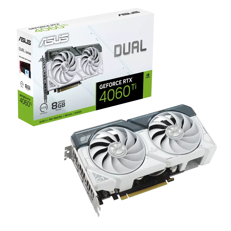 ASUS DUAL RTX 4060 Ti WHITE dual rtx4060ti 8g white Nvidia Geforce GPU Graphics Card
