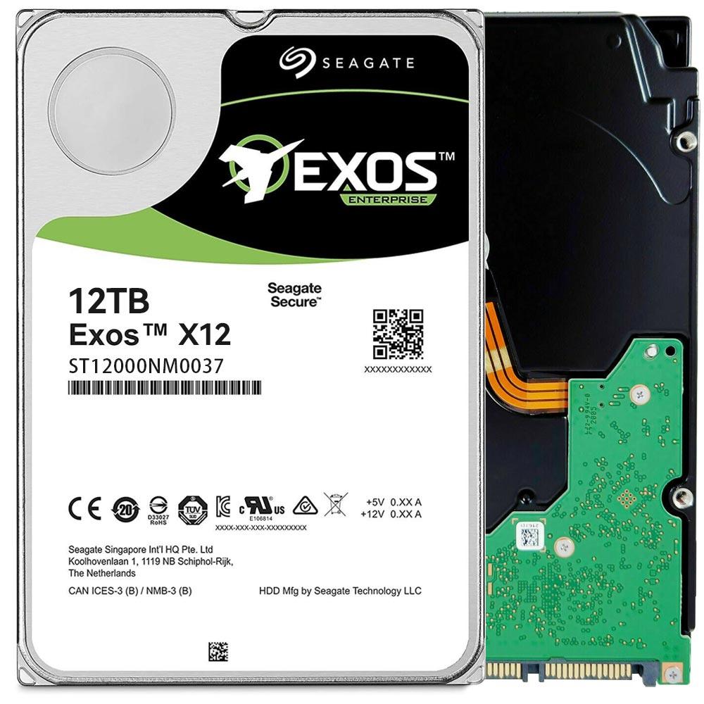 Seagate Exos X12 12TB SAS 3.5" 256MB ST12000NM0037 HDD Hard Disk Drive