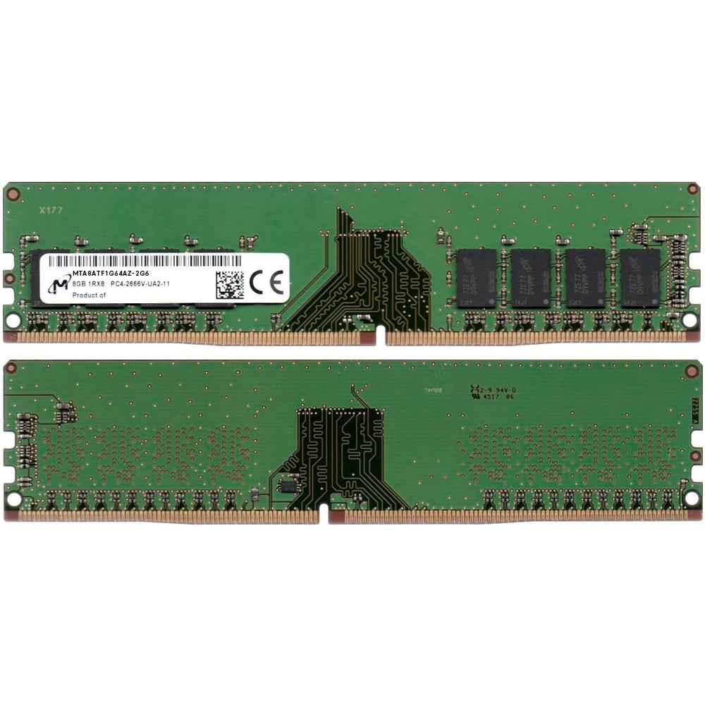 Micron DDR4 2666 8GB MTA8ATF1G64AZ 2G6 PC4 21300 non ECC DIMM Memory