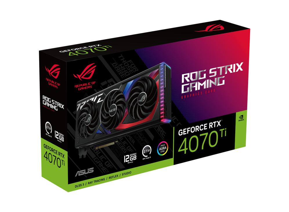 ASUS ROG Strix GeForce RTX 4070Ti 12GB GDDR6X rog strix rtx4070ti 12g gaming model NVIDIA GPU Processor