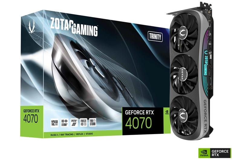 ZOTAC GAMING GeForce RTX 4070 Trinity ZT-D40700D-10P Nvidia GPU
