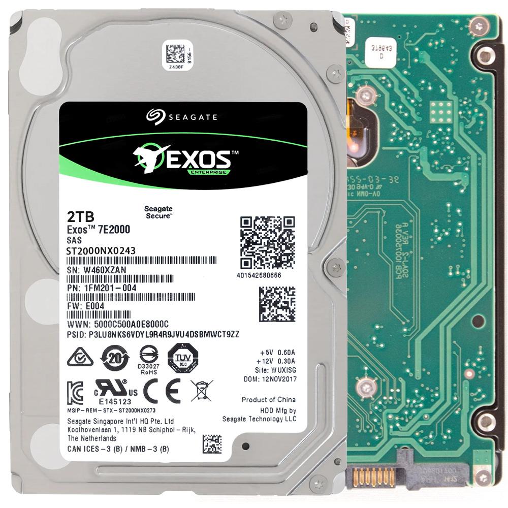 Seagate Exos 7E2000 2TB 2.5" 128MB ST2000NX0243 HDD Hard Disk Drive