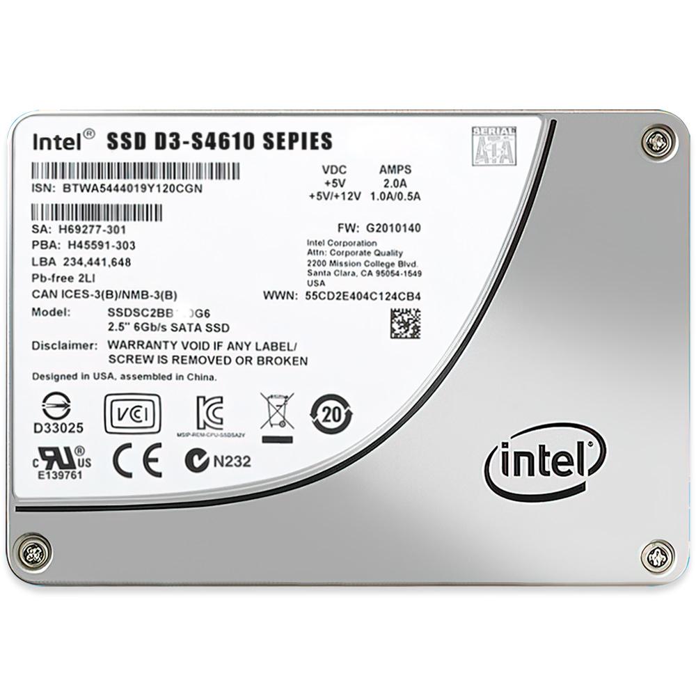 Intel  SSD D3-S4610 Series 480GB 2.5" SATA 6Gb/s SSDSC2KG480G801