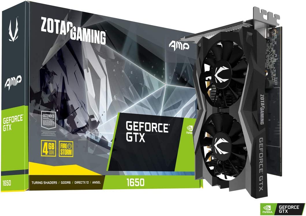 ZOTAC GAMING GeForce GTX 1650 AMP GDDR6 ZT-T16520D-10L Nvidia GPU Graphic Card