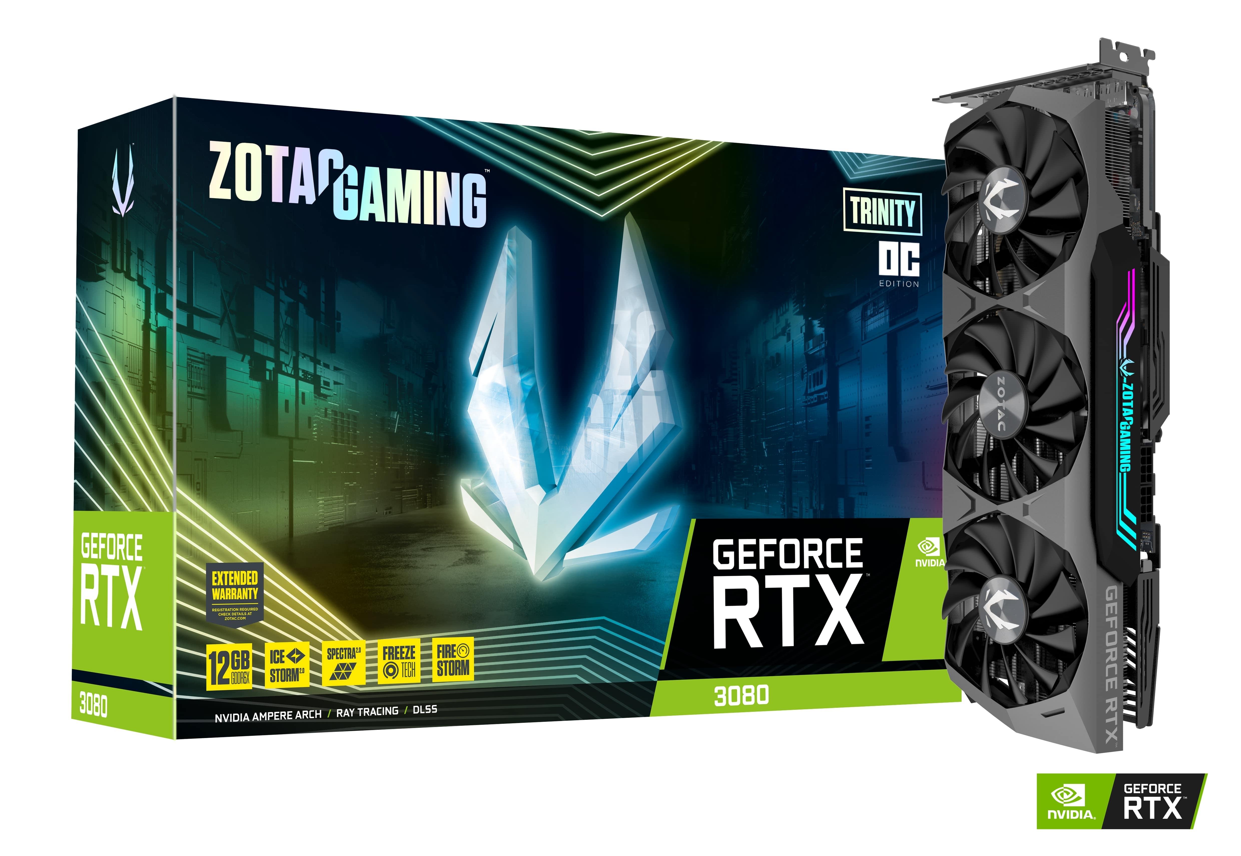 ZOTAC GAMING GeForce RTX 3080 Trinity LHR 12GB ZT-A30820D-10PLHR Nvidia GPU Graphic Card