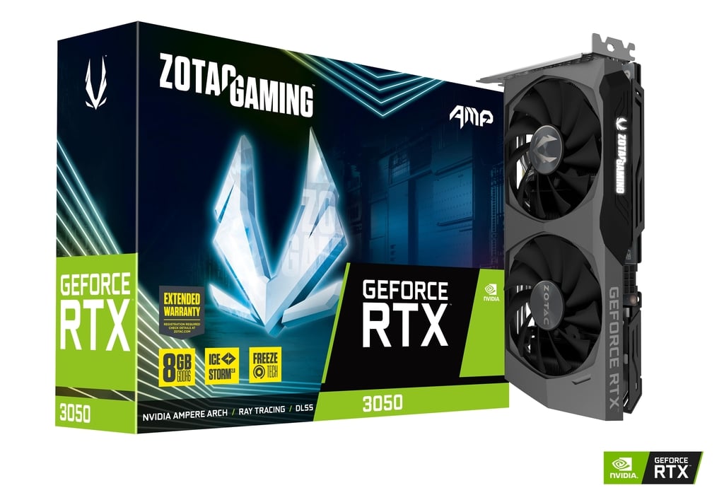 ZOTAC GAMING GeForce RTX 3050 AMP ZT-A30500F-10M Nvidia GPU Graphic Card
