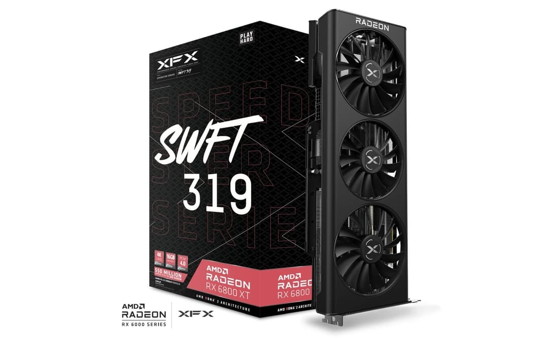 XFX RadeonRX6800 XT CORE Gaming Speedster SWFT 319 16GB RX-68XTAQFD9 AMD GPU Graphic Card