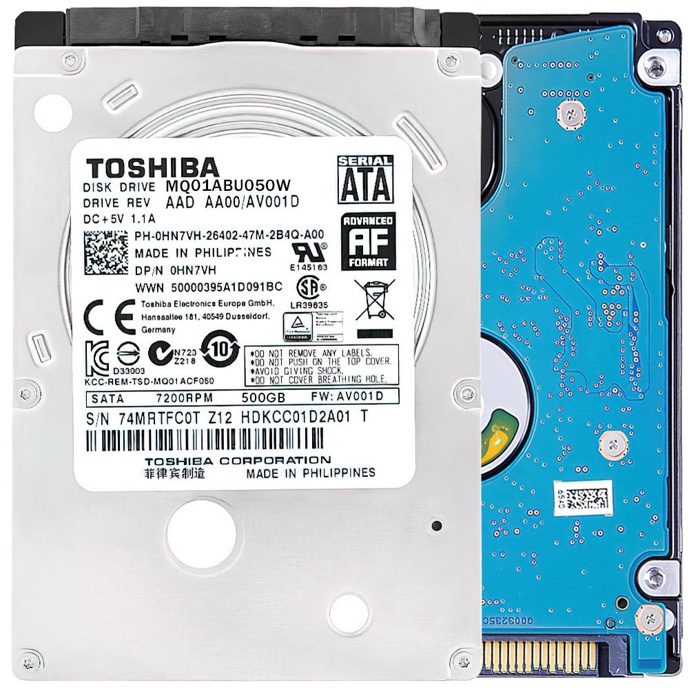 TOSHIBA MQ01ABU-W 500GB 2.5" 8MB MQ01ABU050W HDD Hard Disk Drive