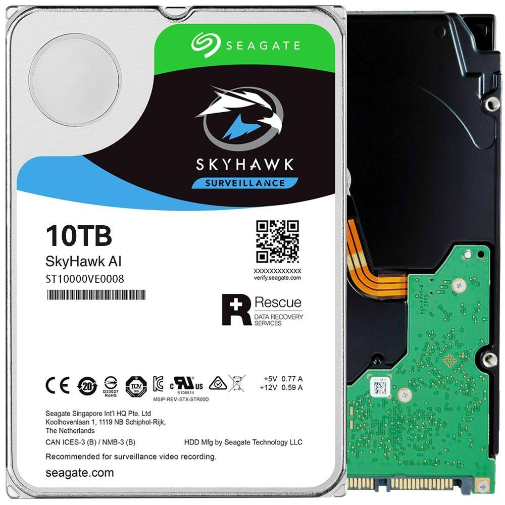 Seagate SkyHawk AI 10TB 3.5" 256MB ST10000VE0008 HDD Hard Disk Drive