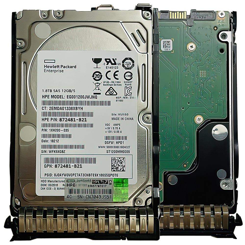 HPE 1.8TB SAS 2.5" 872481-B21 HDD Hard Disk Drive