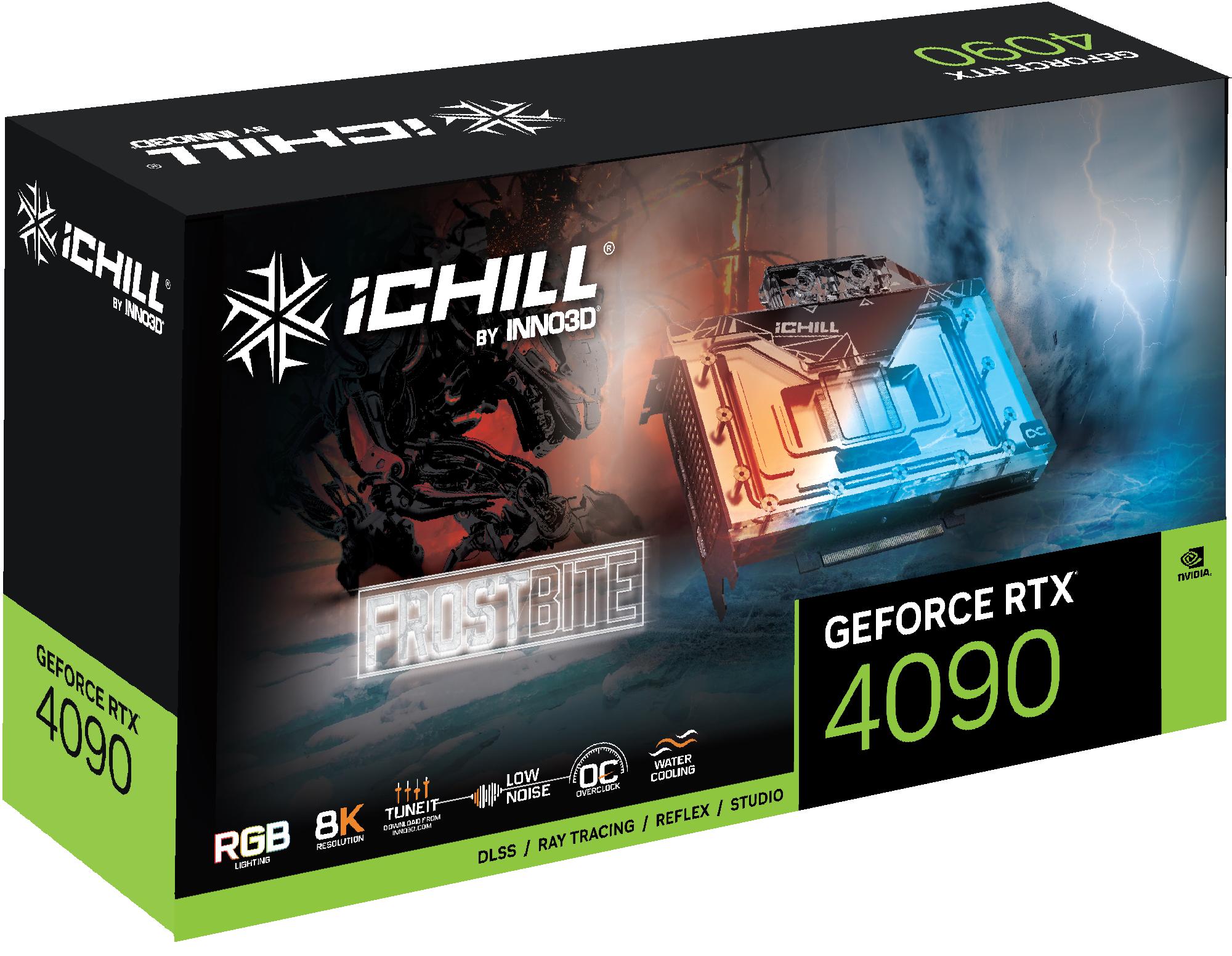 Inno3D iChill RTX 4090 FROSTBITE C4090-246XX-1833FB NVIDIA GPU Processor