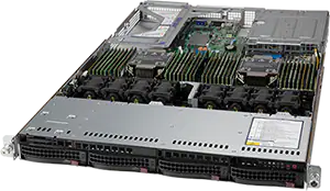 wholesale SYS-610U-TNR SuperMicro Rackmount server X12 H12 Hyper and Ultra PCIe 4.0 1U Dual Processor Server supplier