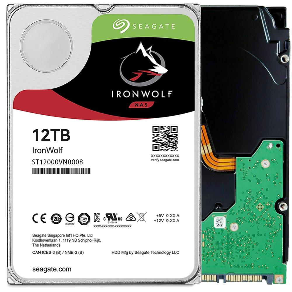 Seagate IronWolf 12TB 3.5" 256MB ST12000VN0008 HDD Hard Disk Drive