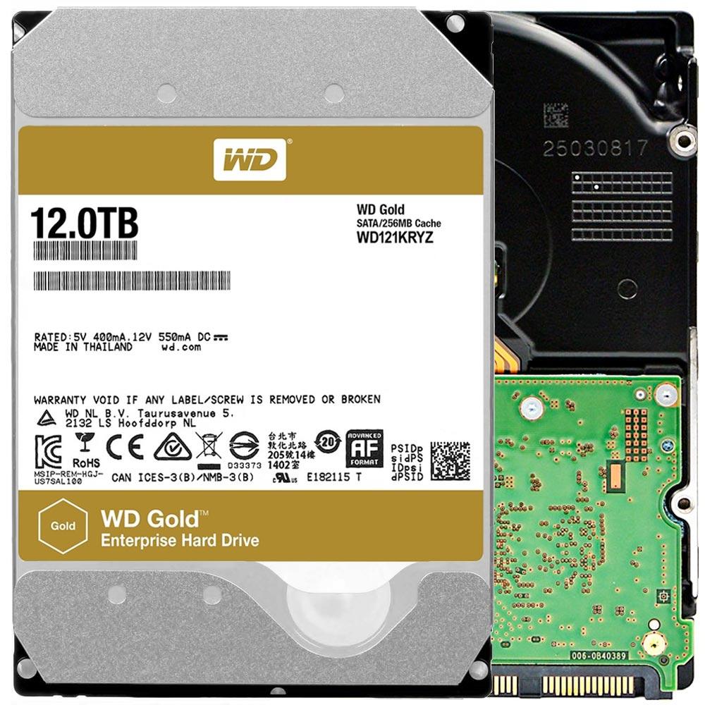 WD Gold 512E 12TB 3.5" 256MB WD121KRYZ HDD Hard Disk Drive