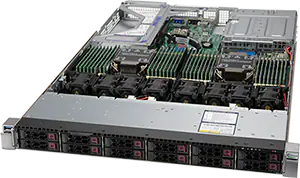 wholesale SYS-120U-TNR SuperMicro Rackmount server X12 H12 Hyper and Ultra PCIe 4.0 1U Dual Processor Server supplier