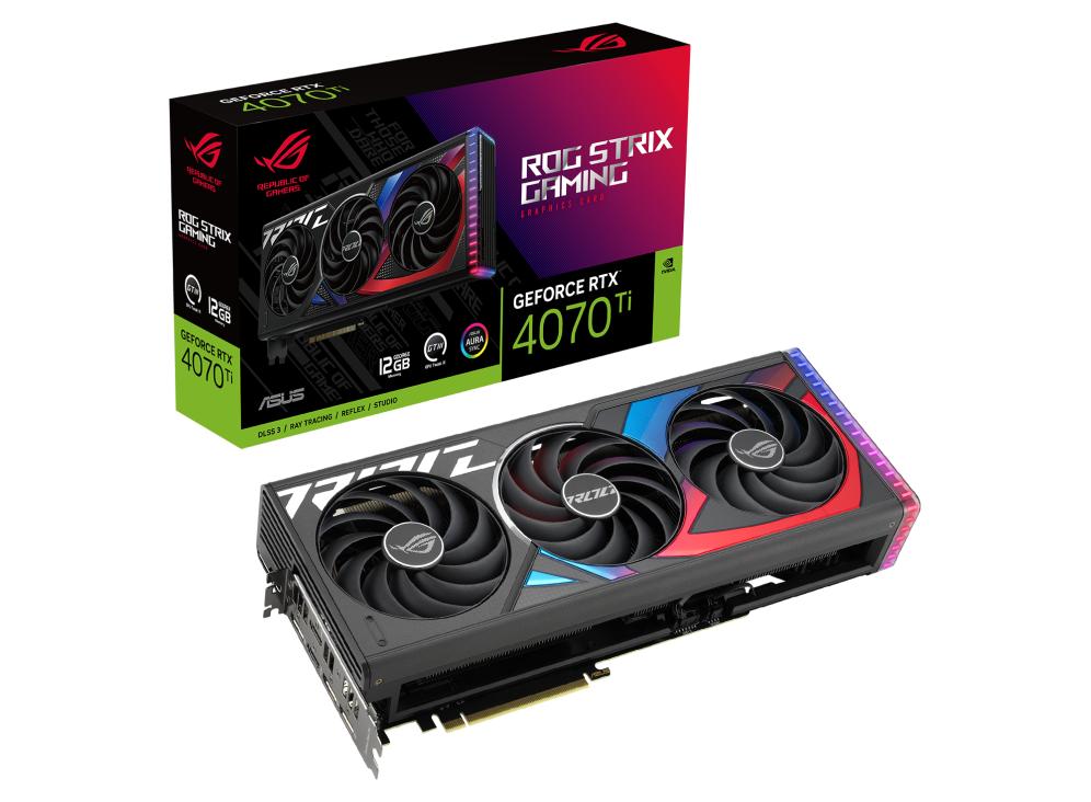 ASUS ROG Strix GeForce RTX 4070Ti 12GB GDDR6X rog strix rtx4070ti 12g gaming model NVIDIA GPU Processor