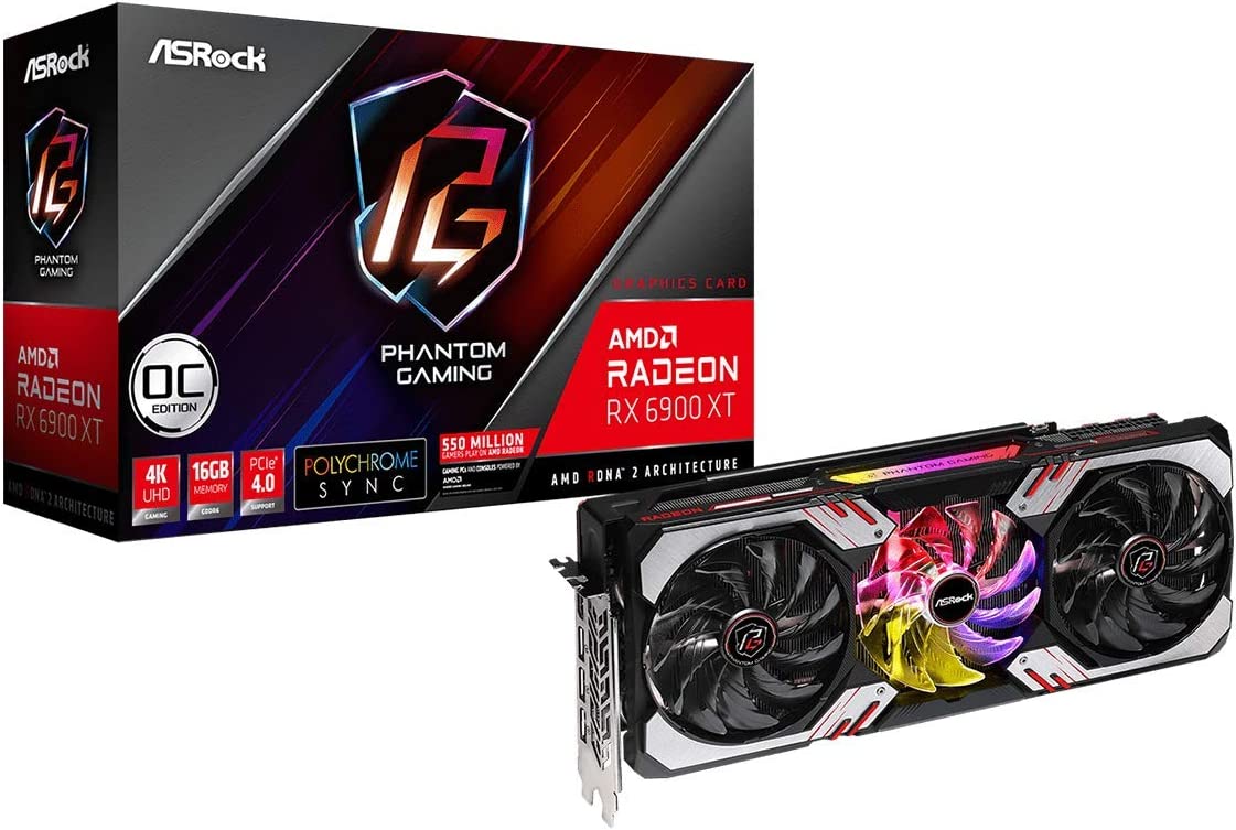 Radeon RX 6900 XT Phantom Gaming D 16G OC RX6900XT PGD 16GO AMD GPU Graphic Card