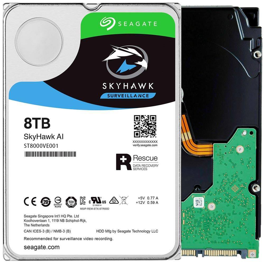 Seagate SkyHawk AI 8TB 3.5" 256MB ST8000VE001 HDD Hard Disk Drive