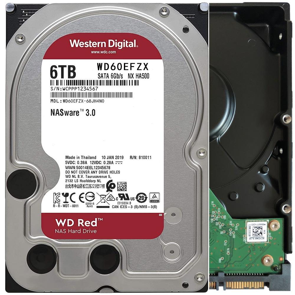 WD Red Plus 6TB 3.5" 128MB WD60EFZX HDD Hard Disk Drive