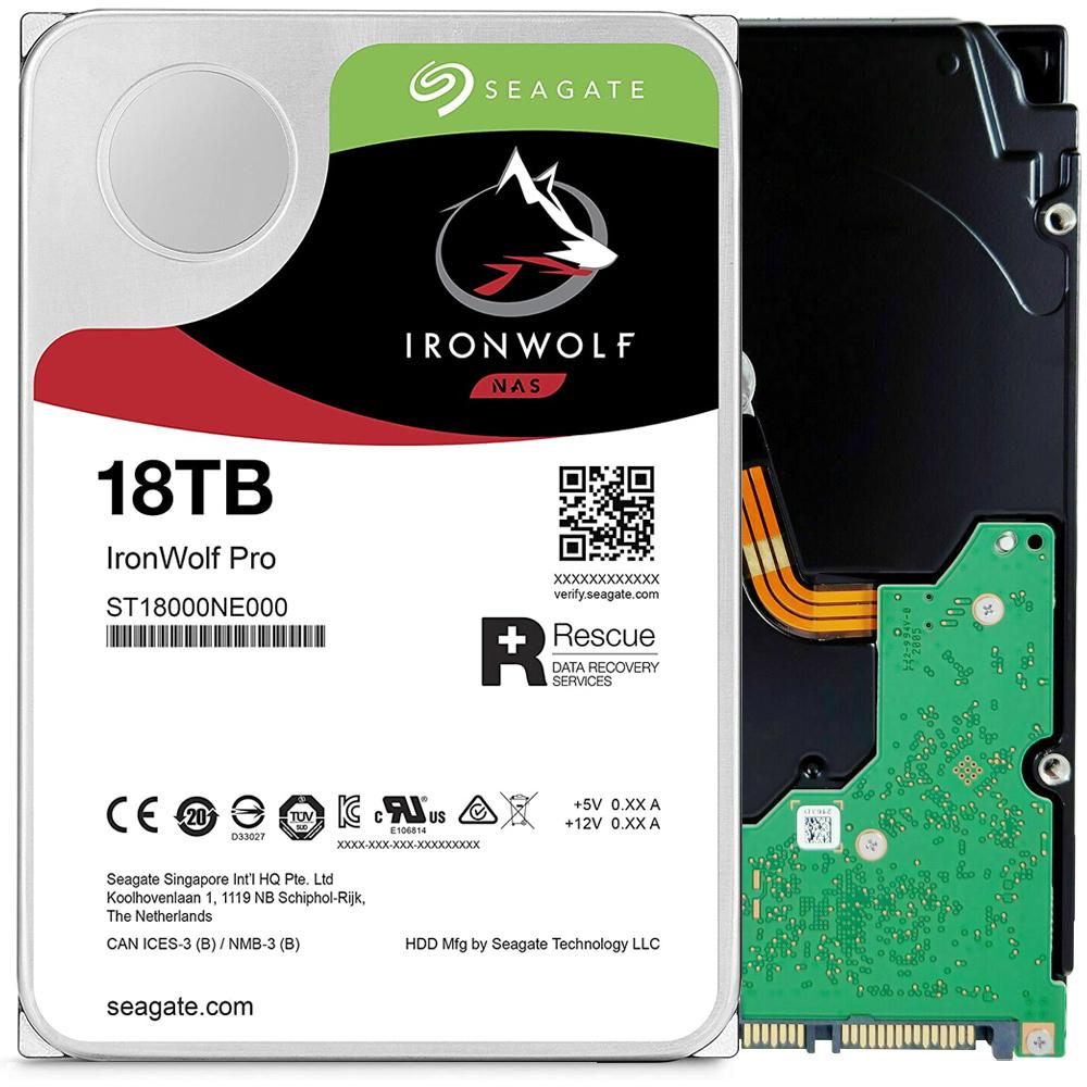 Seagate IronWolf Pro 18TB 3.5" 256MB ST18000NE000 HDD Hard Disk Drive