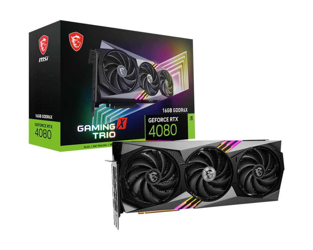 MSI GeForce RTX 4080 16GB GAMING X TRIO Nvidia GPU