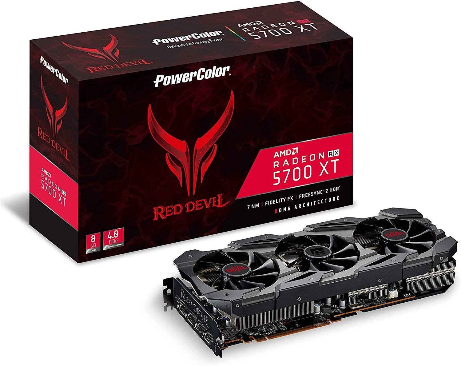 PowerColor Red Devil Radeon RX 5700 8GB GDDR6 AXRX 5700 8GBD6-3DHE OC AMD GPU Graphic Card