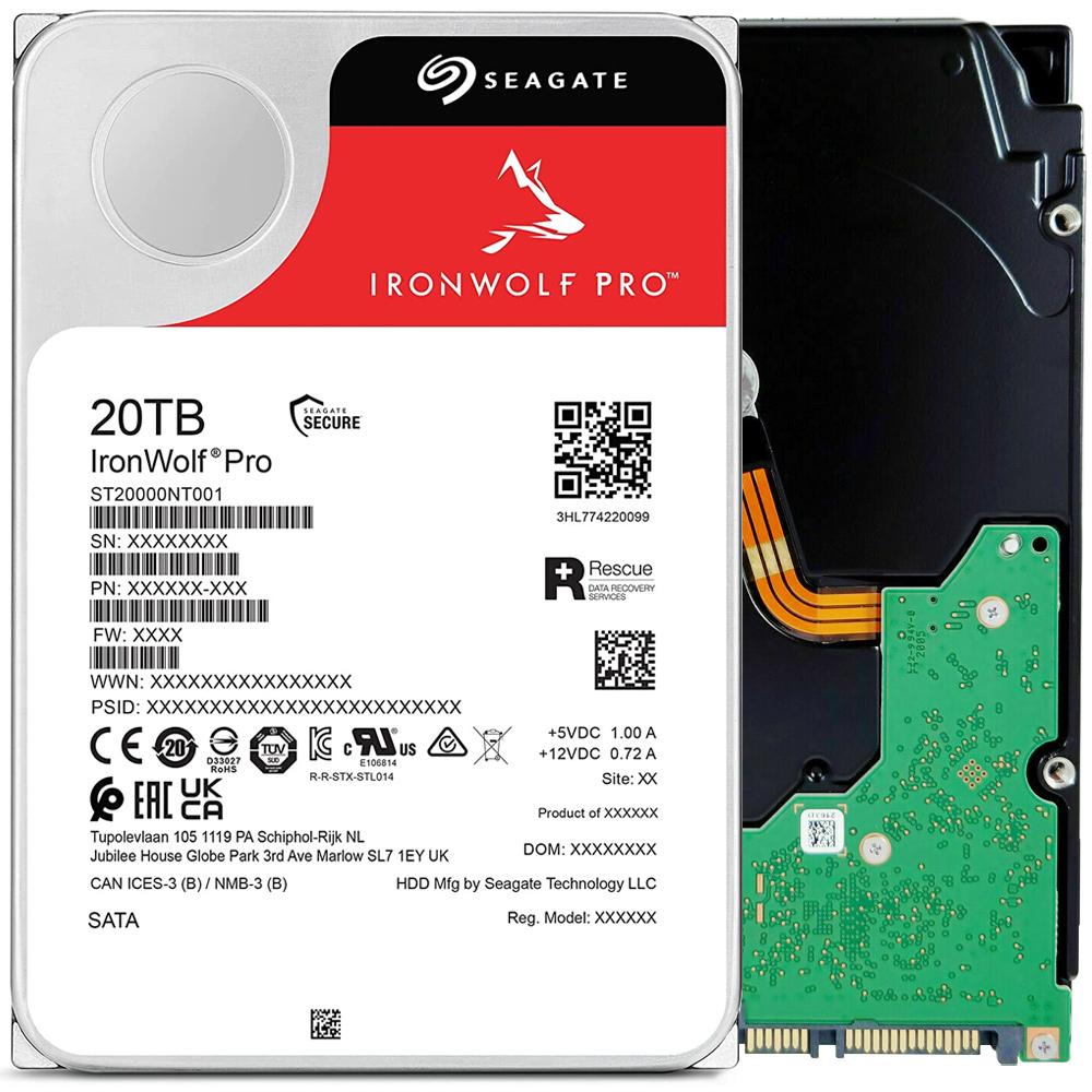 Seagate IronWolf Pro 20TB 3.5" 256MB ST20000NT001 HDD Hard Disk Drive