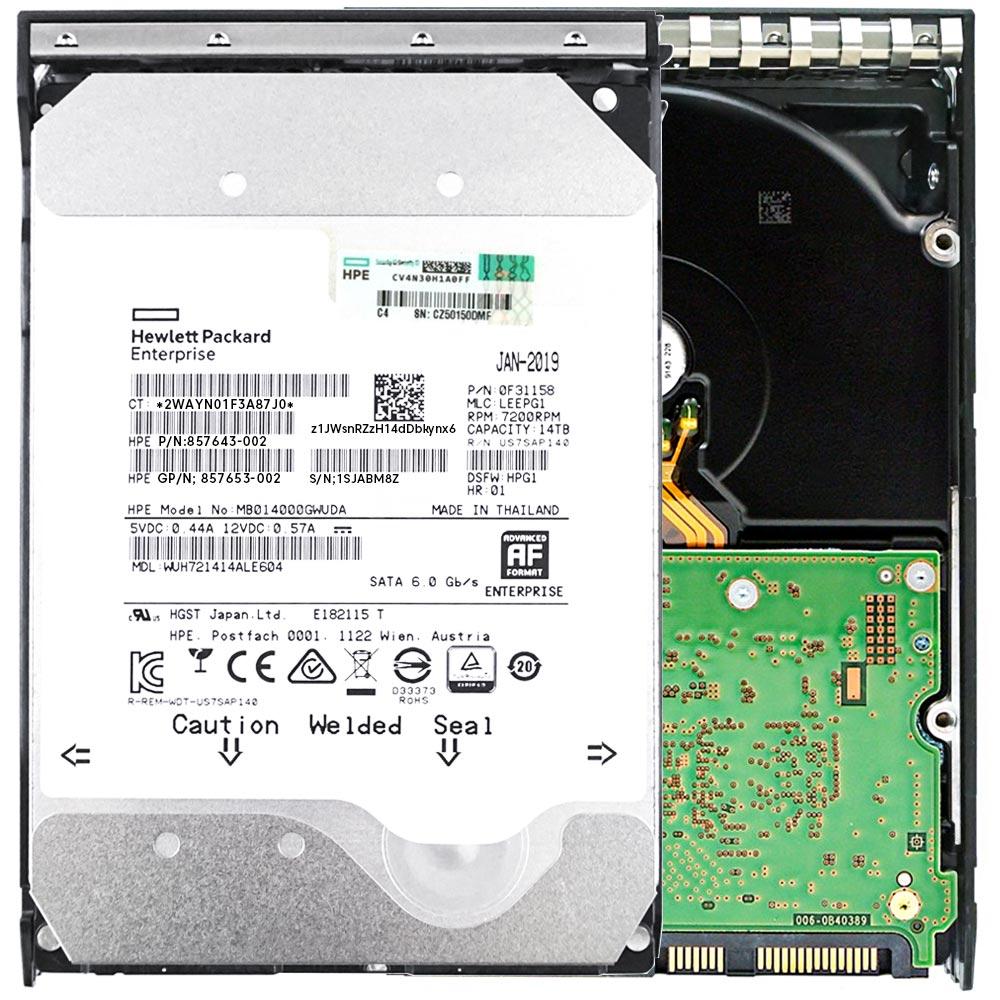 HPE HP 10TB 3.5" 857648-B21 HDD Hard Disk Drive