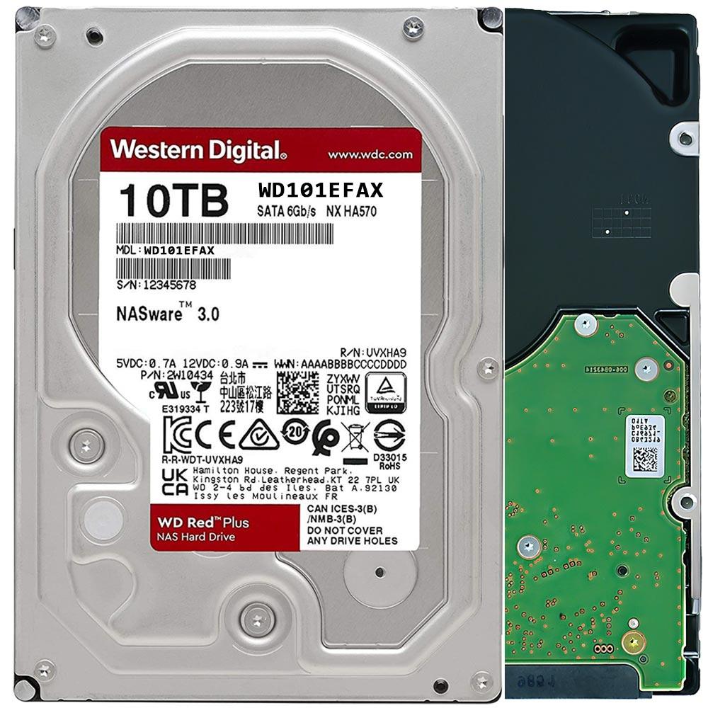 WD Red Plus 10TB 3.5" 256MB WD101EFAX HDD Hard Disk Drive