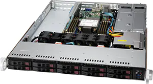 wholesale SYS-110P-WTR SuperMicro Rackmount server X12 H12 1U CloudDC and WIO PCIe 4.0 Single Processor Server supplier