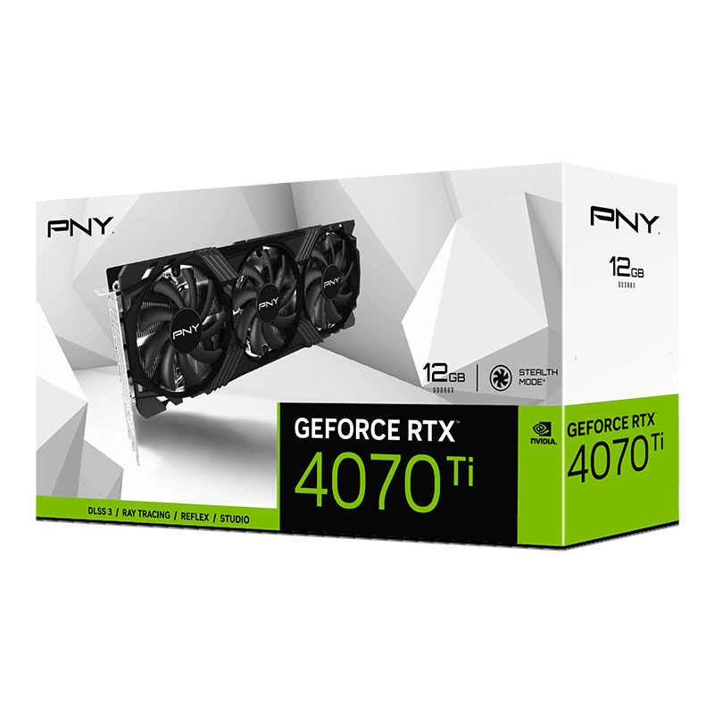 PNY RTX 4070 Ti VERTO Triple Fan VCG4070T12TFXPB1 NVIDIA GPU Processor