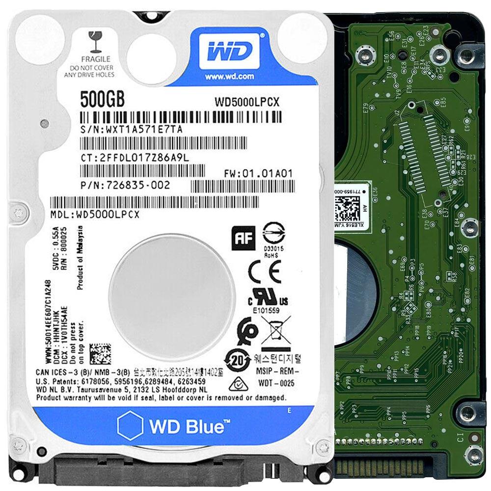 WD Blue 500GB 2.5" 16MB WD5000LPCX HDD Hard Disk Drive